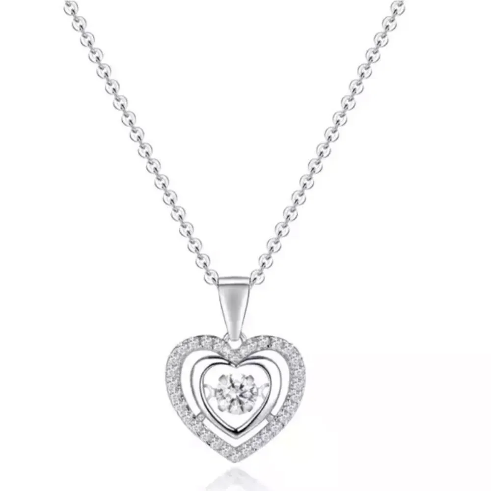 The Princess Darling Necklace in 925 silver and cubic zirconia